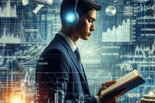 AI Generated - An analyst diligently investing based on economic data and ignoring noise from poor forecasts.