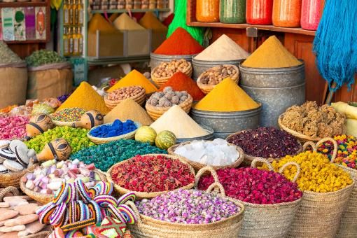 Colourful spices